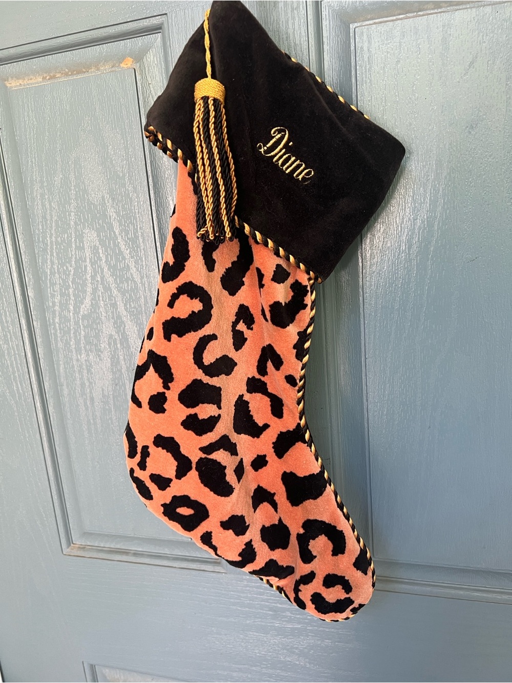 Personalized “Diane” Christmas Stocking